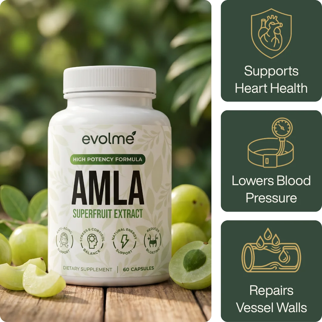 Indian Amla Superfruit Capsules by Evolme